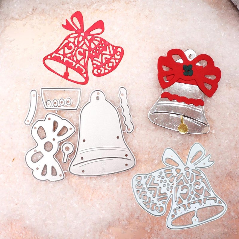Feemkota Christmas Bell Sets Die Cuts for Card Making Christian Theme Stamps Cutting Dies for DIY Paper Scrapbooking Crafts Embossing Decorations - Image 1
